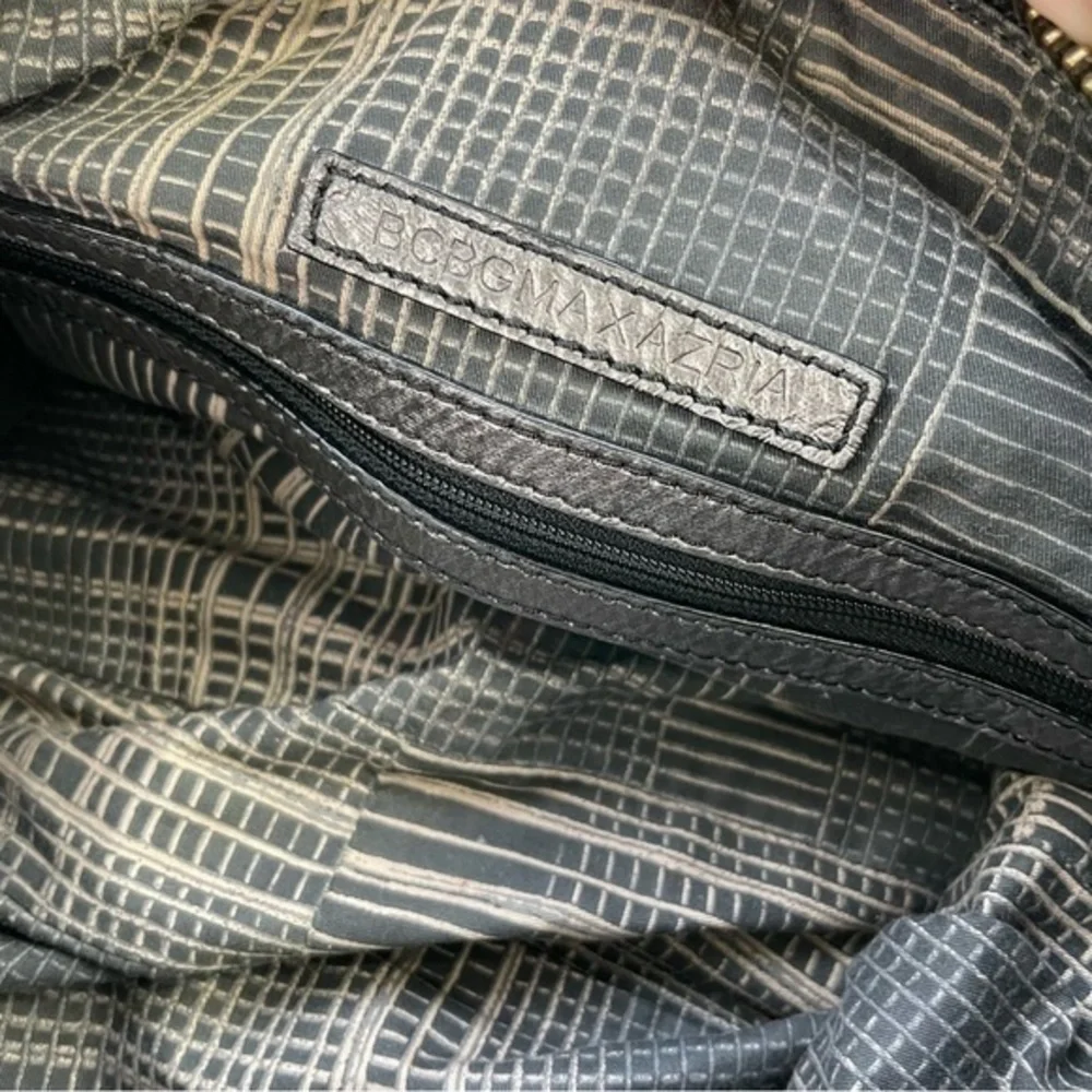 BCBG MAXAZRIA Metallic Silver Pewter Shoulder Bag‎